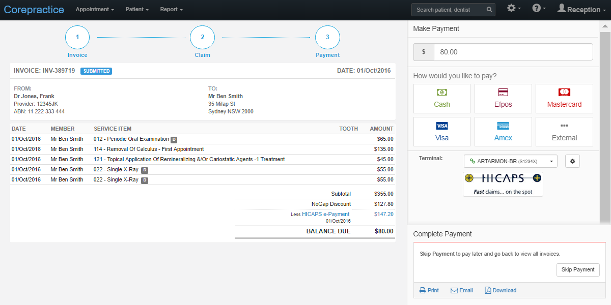 Payment Wizard & Accounts