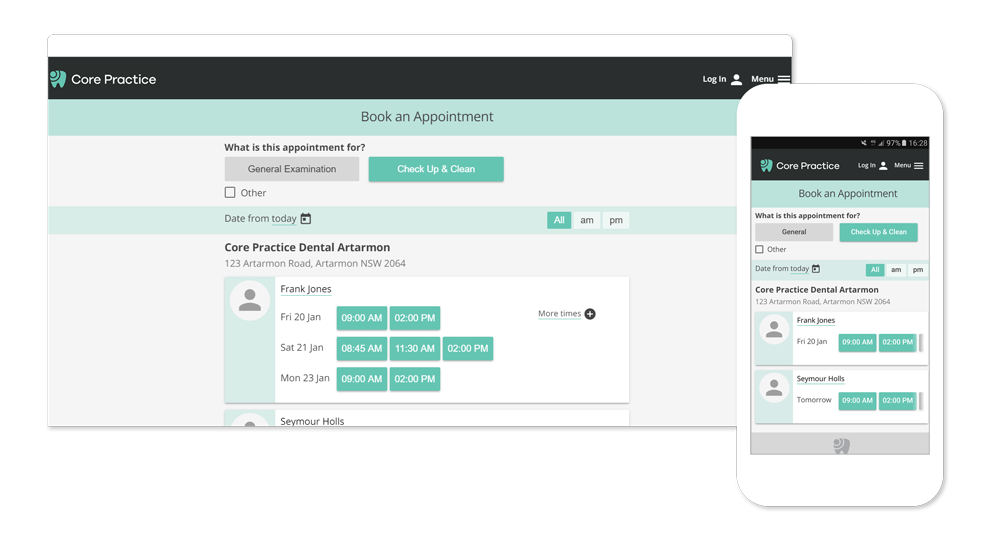 Convenient online bookings 24/7