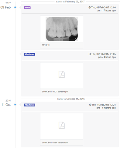 Preview media in the activities feed