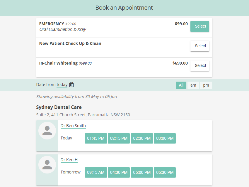 More Online Bookings