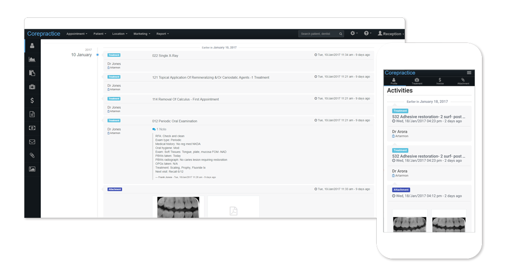 Patient’s clinical history
